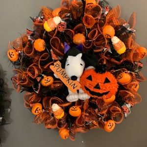 Pumpkin wreath Halloween